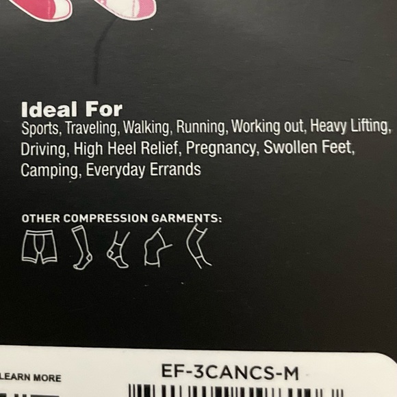 3 Pk Compression Socks  15-20mmHg Size S/M - Picture 6 of 6